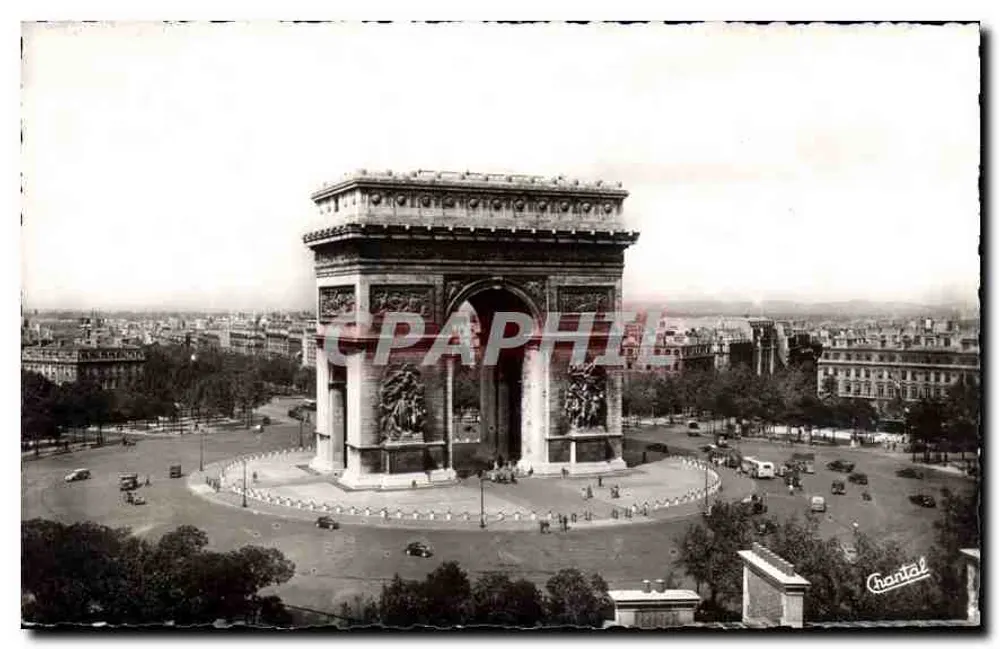 Arco do Triunfo — Praça da Estrela — Edições Chantal - Frente