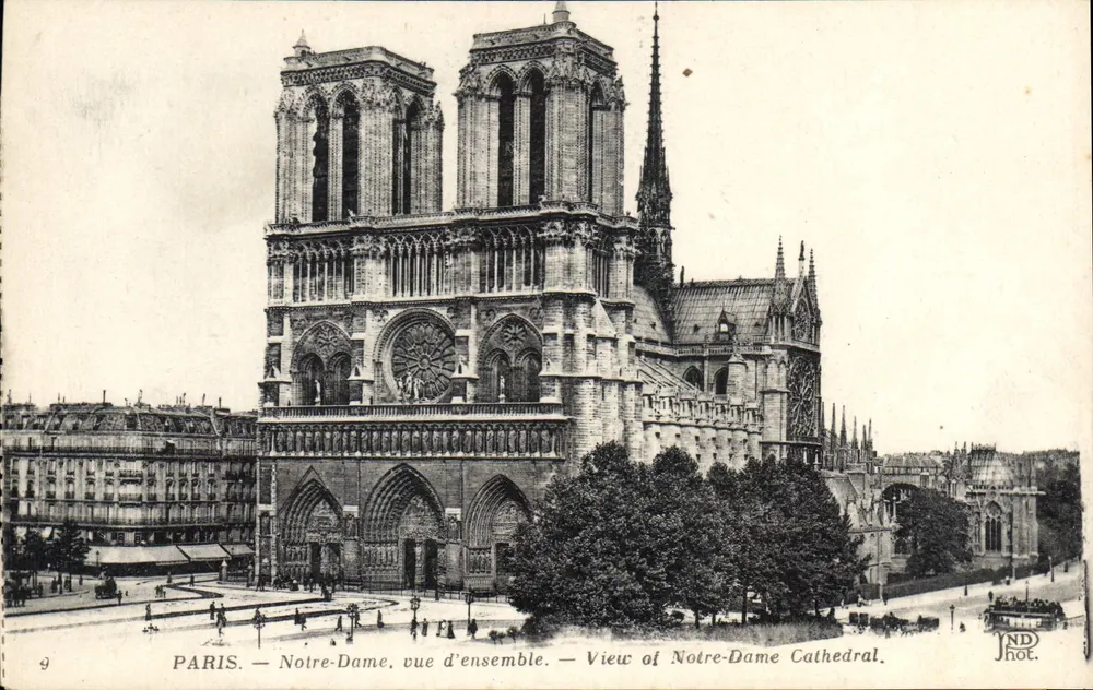 Paris — Notre-Dame vista geral — JND Phot. - Frente