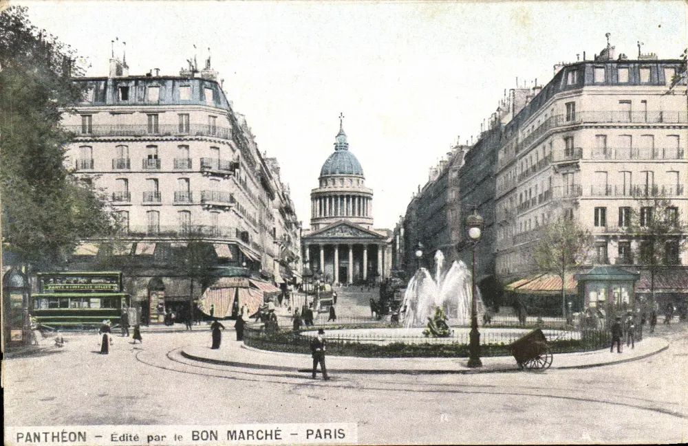 Panteón — Editado por Le Bon Marché — París - Anverso