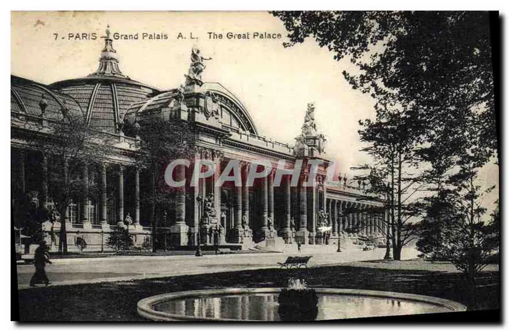 Paris — Grand Palais — A. L. O Palácio Principal - Frente