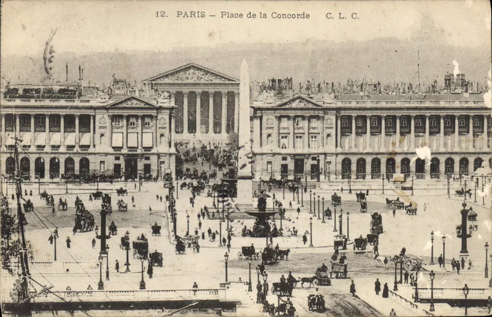 Paryż — Plac Konkordii — C. L. C. n°12 - Awers