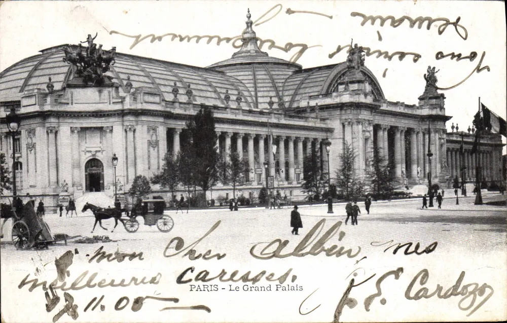 Paris - O Grande Palácio — vista arquitetônica — editor Albin, número de série não visível - Frente