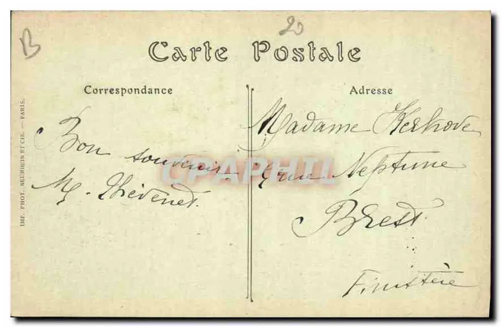 Paris — Der Pont d'Arcole und das Rathaus — ND. Foto — Nr. 85 - Rückseite