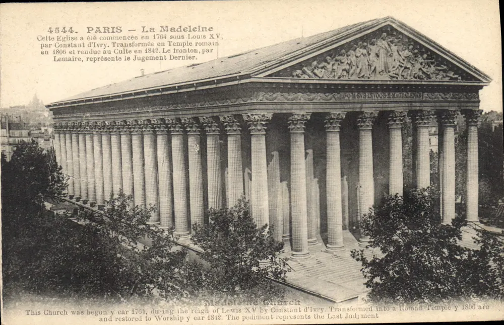 Paris — A Madeleine — Editora MP. LE DELEY, Paris, n° 4544 - Frente
