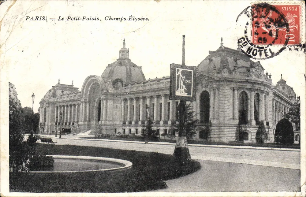 Paris — O Petit-Palais, Champs-Élysées — editor desconhecido, número de série não visível - Frente