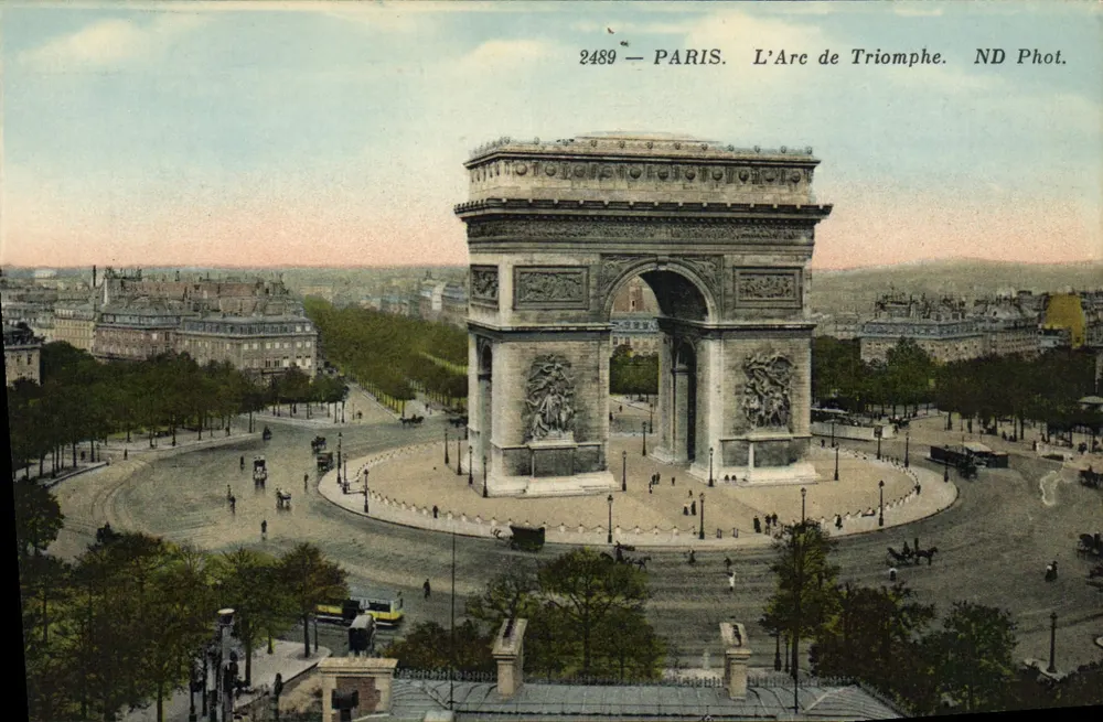 Paryż — Arc de Triomphe — ND Phot. n° 2489 - Awers