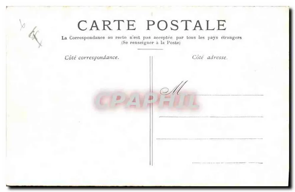 Paris — O Dôme dos Invalidos — Bilhete postal antigo - Verso