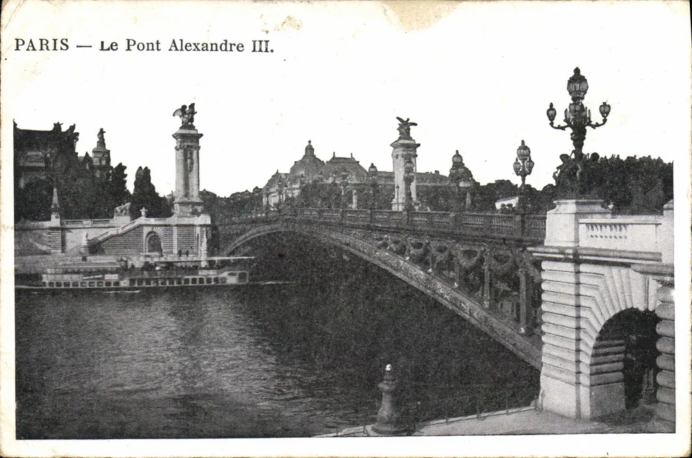 PARIS — Le Pont Alexandre III. — Éditeur IMPRIMÉ SUR LA CARTE - Frente