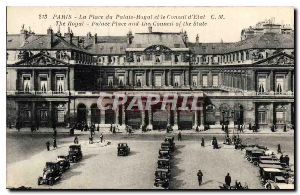 Paris - Die Place du Palais-Royal und der Conseil d'État - C.M. - 213 - Vorderseite