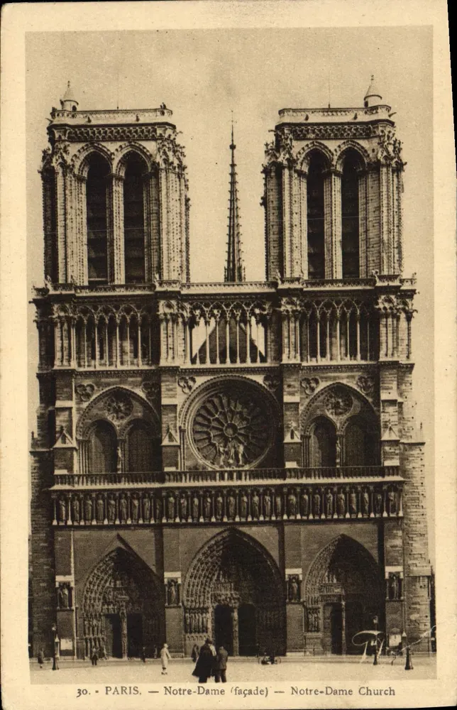 PARIS — Notre-Dame (fachada) — Igreja de Notre-Dame — n°30 - Frente