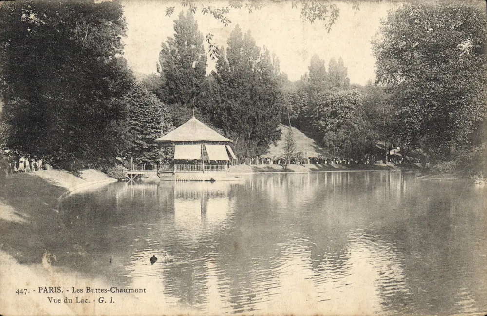 Les Buttes-Chaumont — Ansicht des Sees — G. I. Nr. 447 - Vorderseite