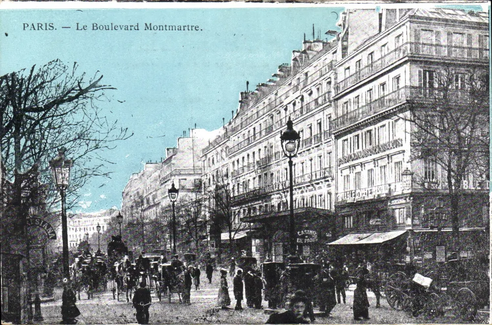 Paris — O Boulevard Montmartre — Editora não identificada - Frente