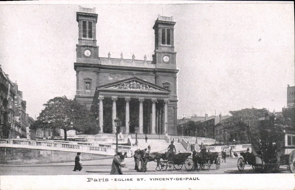 Paris — Igreja de São Vicente de Paulo — editor não visível - Frente
