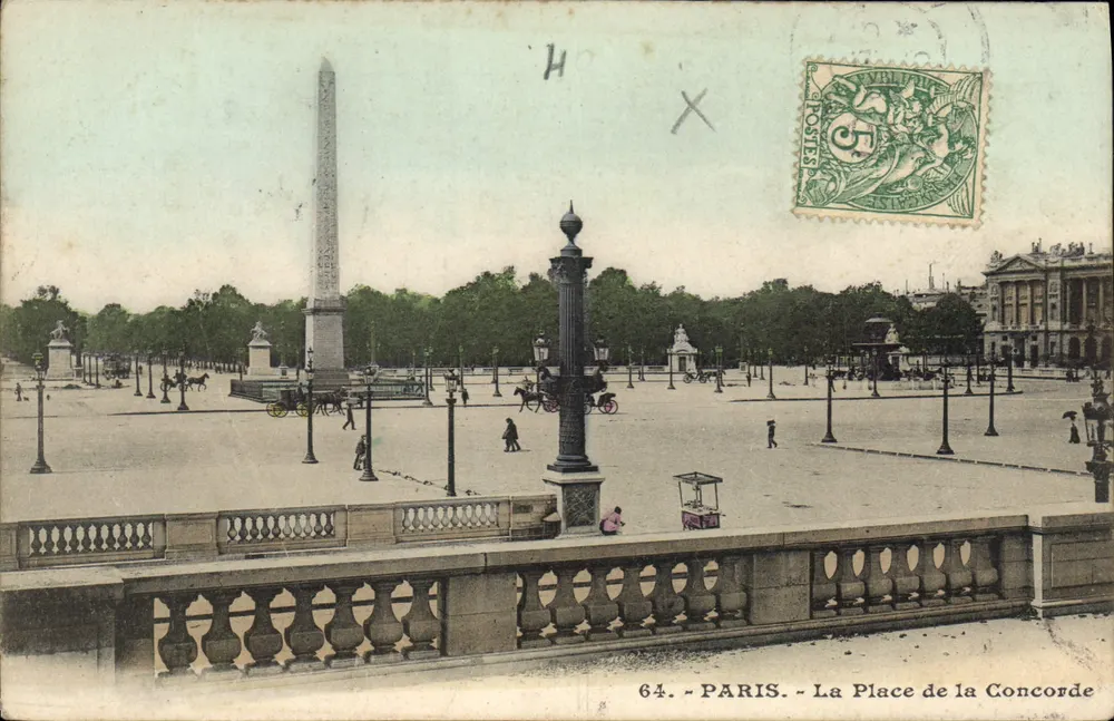 Paris — Place de la Concorde — editor anônimo, n° 64 - Frente