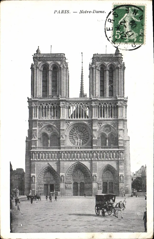 PARIS — Notre-Dame — Editor não identificado, número de série não visível - Frente