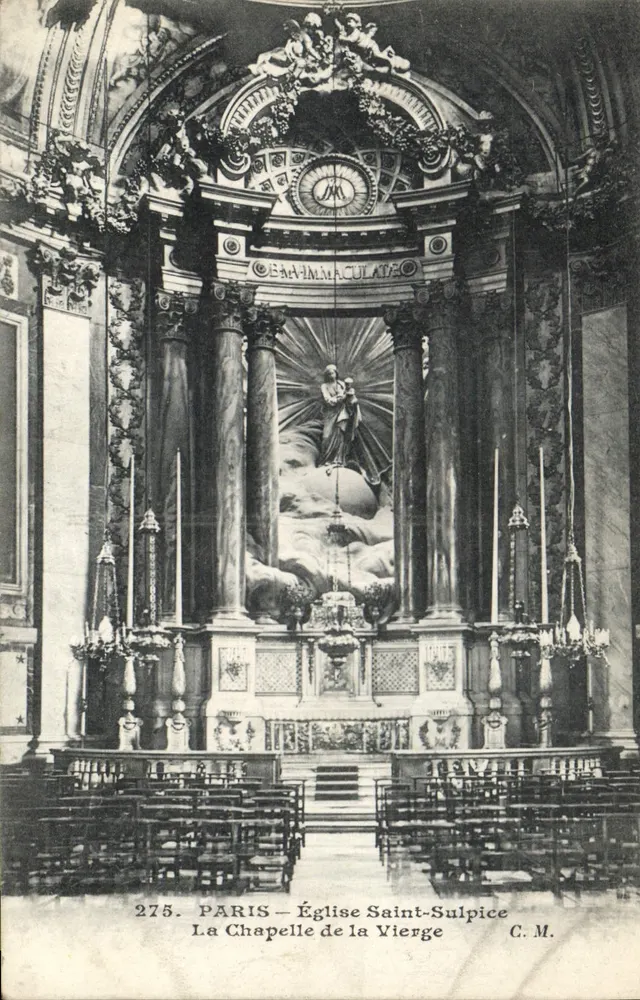 Paris — Kirche Saint-Sulpice — Die Kapelle der Jungfrau - Vorderseite
