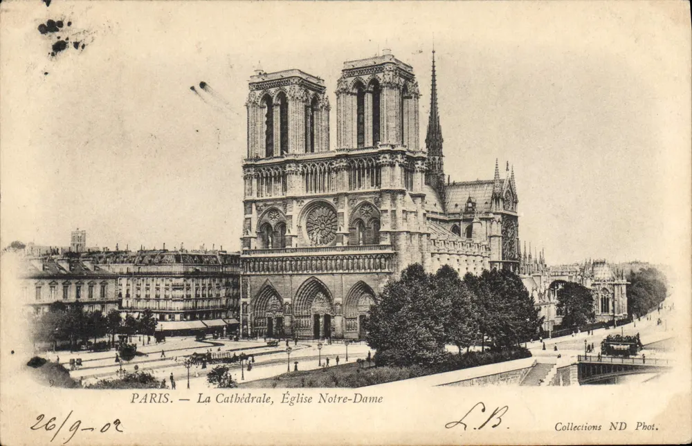 PARIS — Die Kathedrale, Kirche Notre-Dame — L.B. Collections ND Phot. - Vorderseite