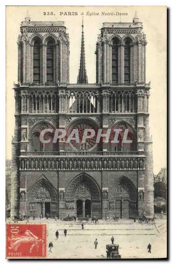 Parijs — Kerk Notre-Dame — CRAPHIL n°235 - Voorkant