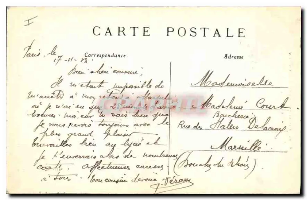 Parijs — Kerk Notre-Dame — CRAPHIL n°235 - Achterkant