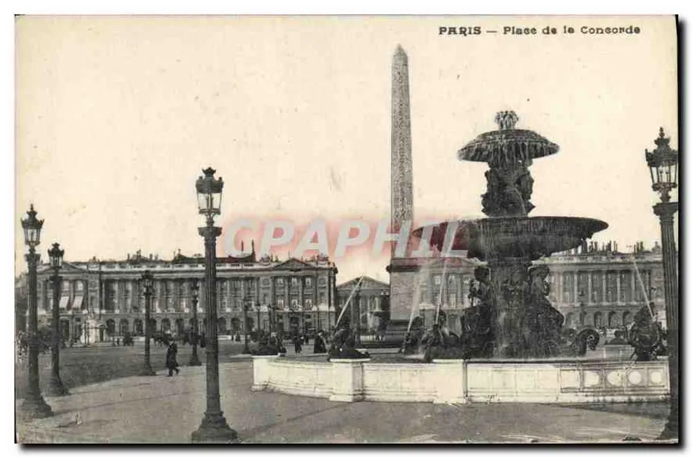 Paryż — Plac Konkordii — wydawca - Awers