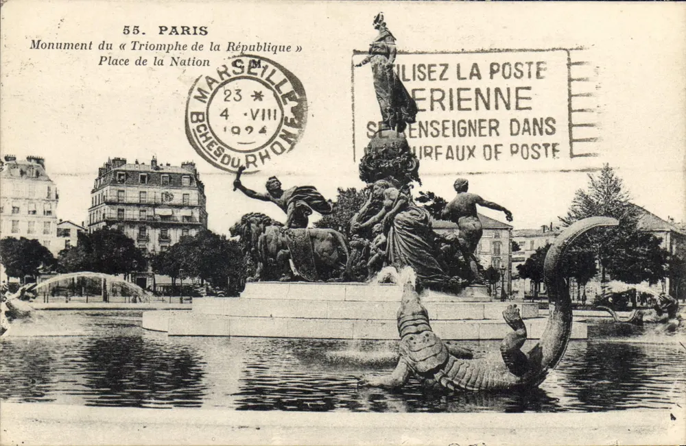 Monument des « Triomphe de la République » — Place de la Nation — Édition Artistique C. M. Paris - Vorderseite