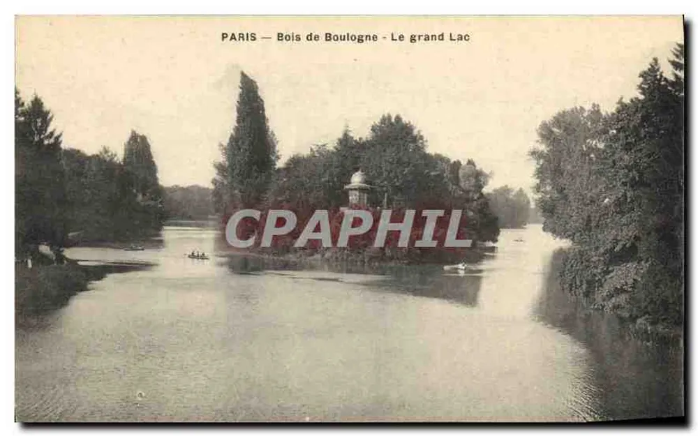 Paris — Bois de Boulogne — Der Große See - Vorderseite