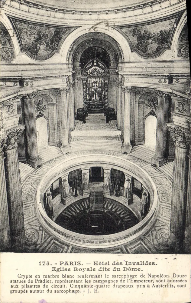 Hôtel des Invalides — Krypta des Doms — J. H. - Vorderseite