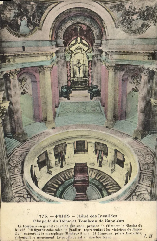 Paris — Kapelle des Doms und Napoleon-Trauergrab — Hôtel des Invalides — J. H. — n° 175 - Vorderseite