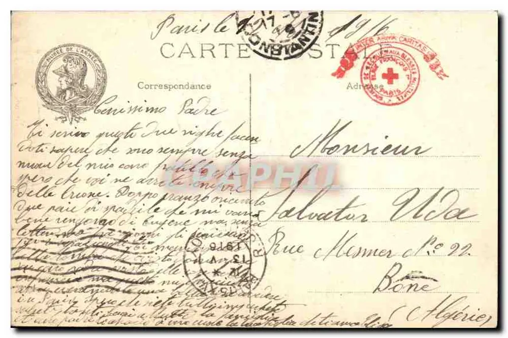 Paris — Kapelle des Doms und Napoleon-Trauergrab — Hôtel des Invalides — J. H. — n° 175 - Rückseite
