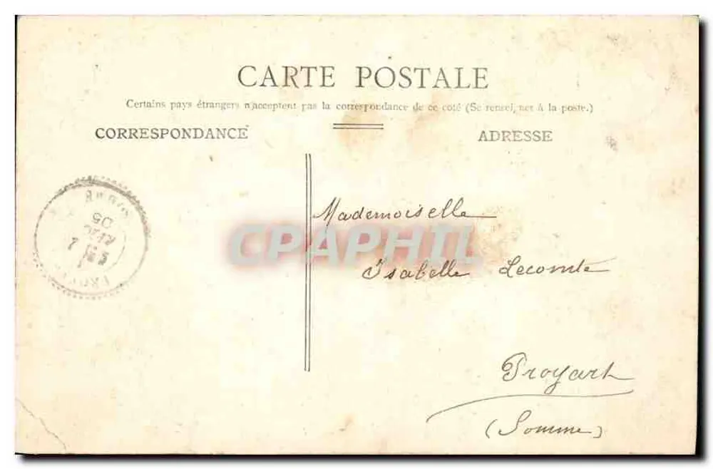 PARIS - Bois de Boulogne : La Pointe de l'Île — Procédés C. Jeanette, n°17 - Rückseite