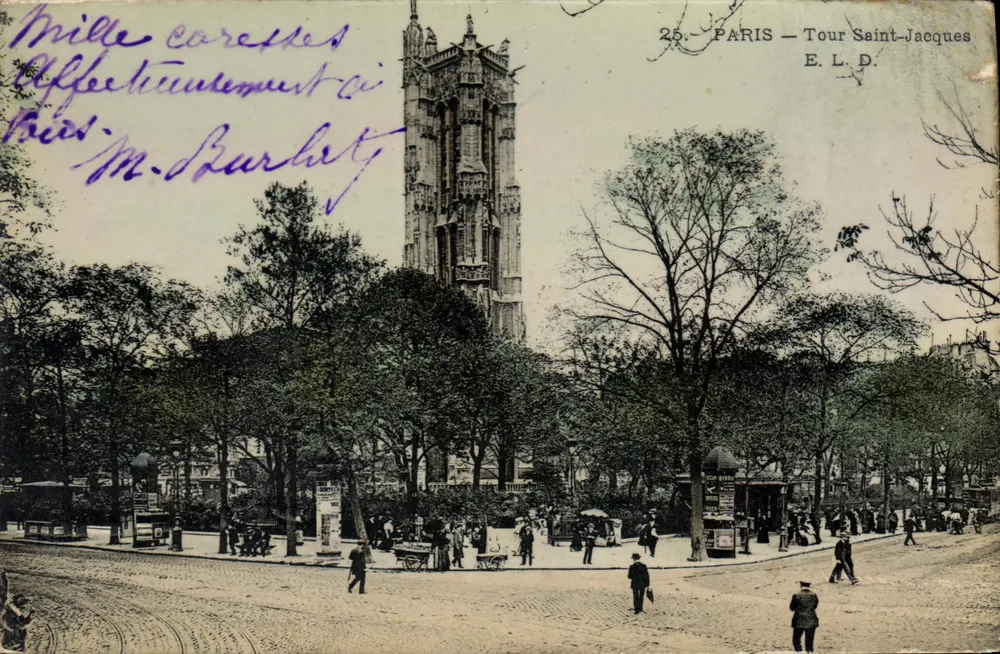 Paris — Torre Saint-Jacques — E.L.D. n°25 - Frente