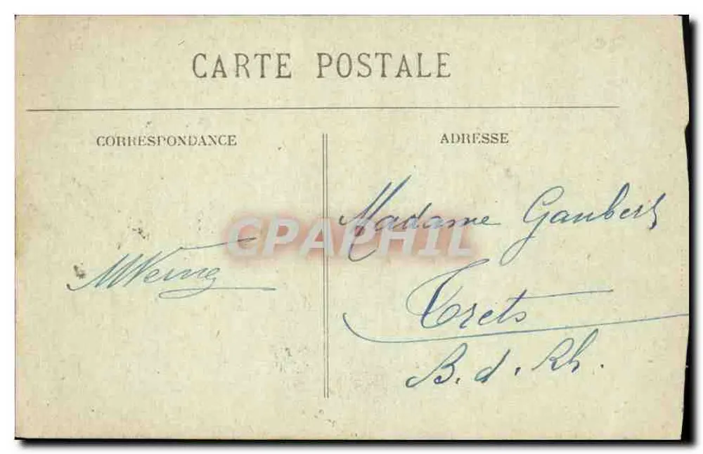Paris - A Torre Saint-Jacques — Fototipia Marcel Delbey, n°22 - Verso