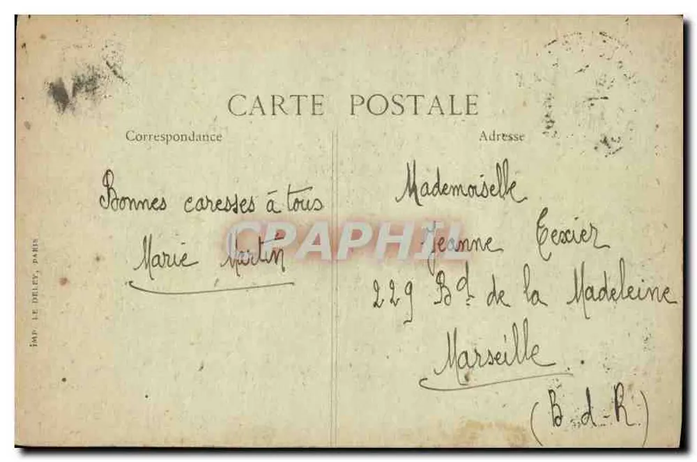 París — Jardín de las Tullerías — Editor B.P.D. n°4263 - Reverso
