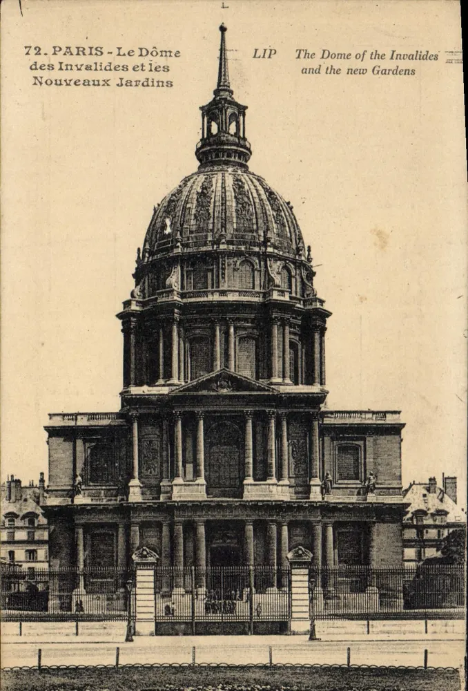 Paris - Der Dôme der Invaliden und die neuen Gärten — Serie 72, Verlag LIP - Vorderseite