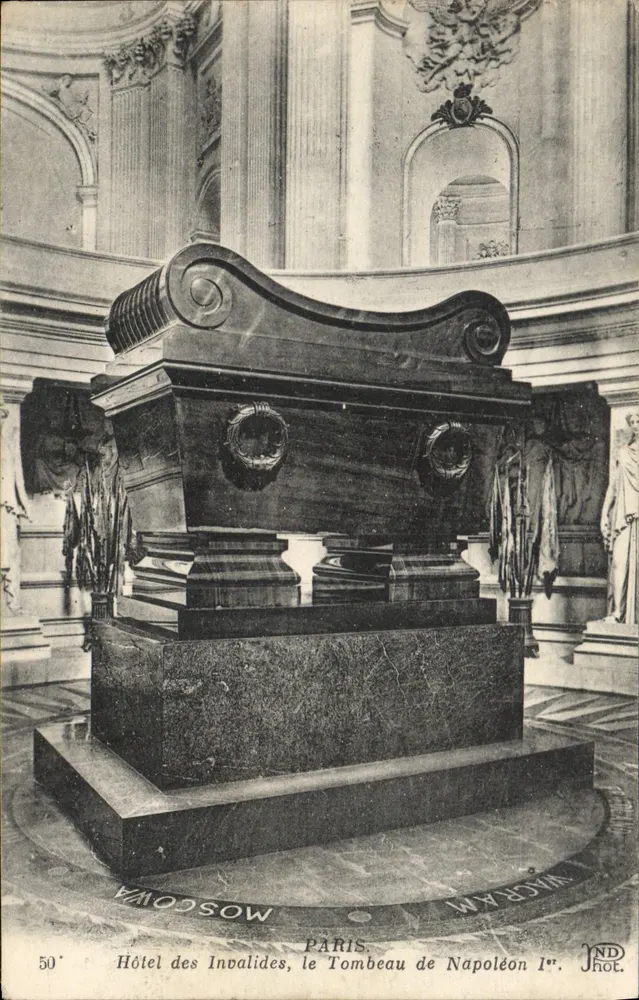 Hôtel des Invalides, das Grab von Napoleon I — Paris — Foto. ND - Vorderseite