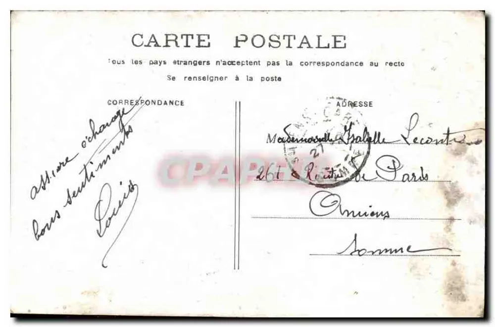 PARIS - A Feira de Flores - A Conciergerie - Verso