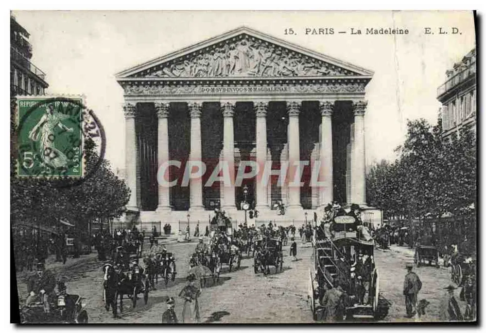 Paris — A Madeleine — E. L. D. - Frente
