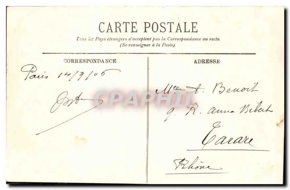 PARIS — A Capela Santa — LL. - Verso