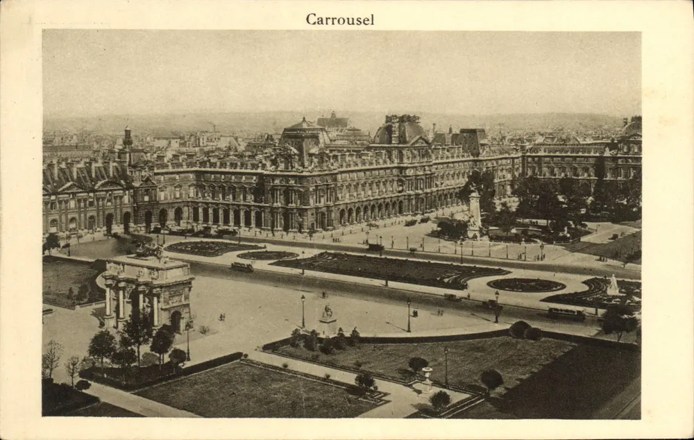 Place du Carrousel — vista panorâmica — editor não identificado - Frente