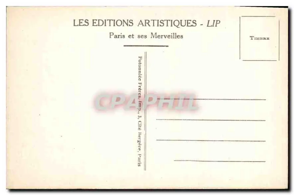 Parigi - Panorama dei Otto Ponti — LIP, serie 31 - Verso