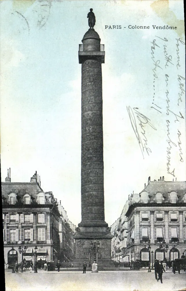 PARIS - Coluna Vendôme — vista panorâmica — editor não identificado - Frente