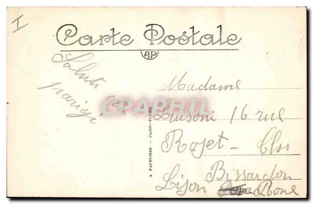 Paris — Notre-Dame, die Place und die Seine — A.P. n°296 - Rückseite