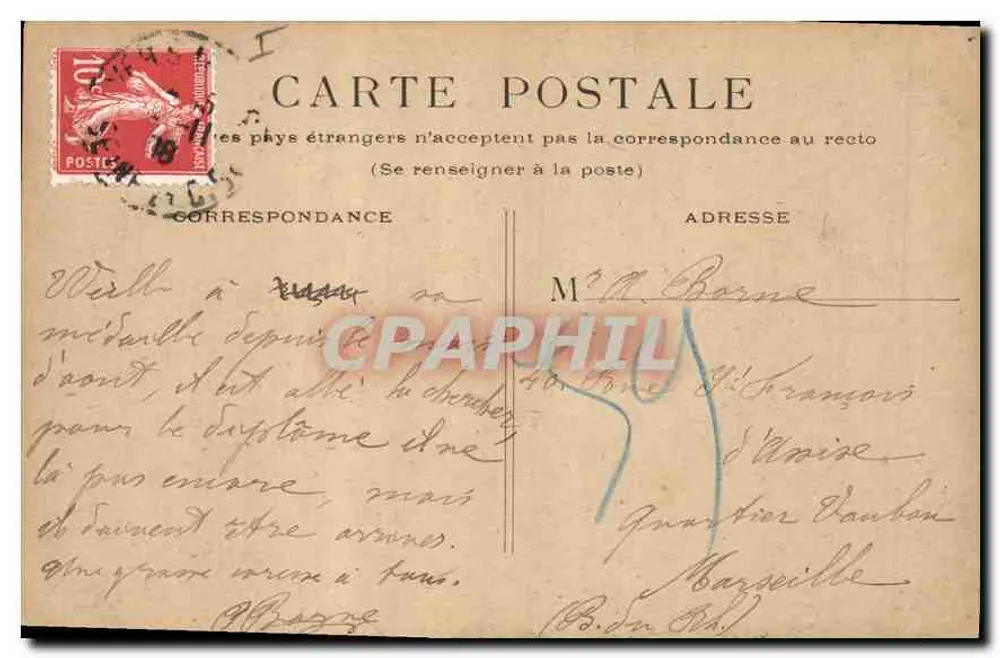 PARIS - Palácio do Luxembourg — vista do edifício com fonte — editor não identificado - Verso