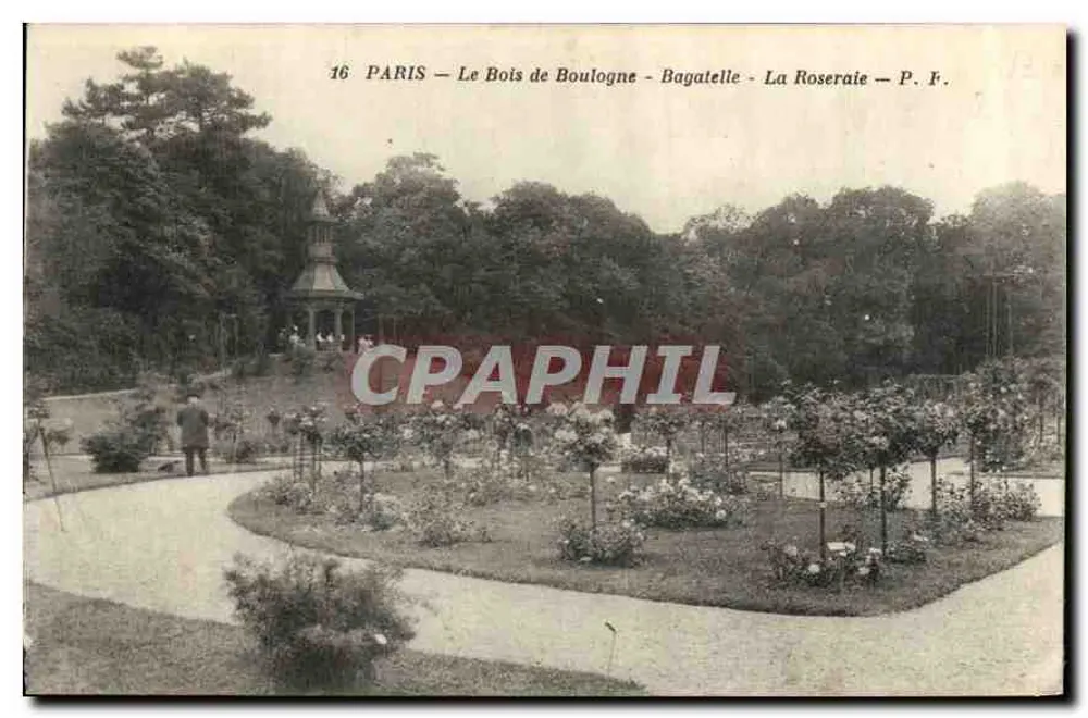 Paris — Le Bois de Boulogne — Bagatelle — La Roseraie — P. F. - Vorderseite