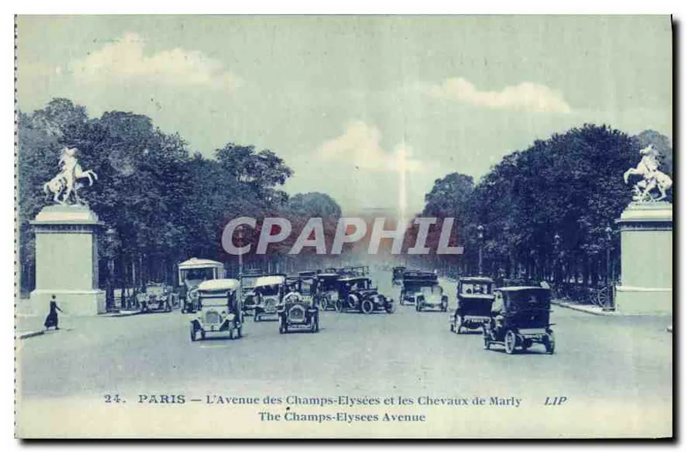 PARIS — Die Avenue des Champs-Élysées und die Pferde von Marly — LIP - Vorderseite