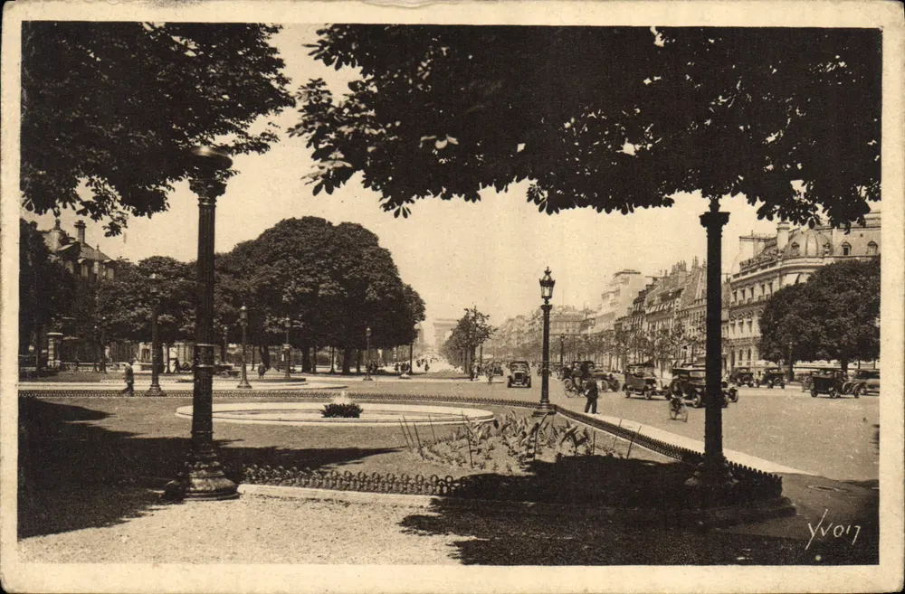 Der Rond-Point des Champs-Élysées — Paris — Éditions d'Art YVOIT - Vorderseite