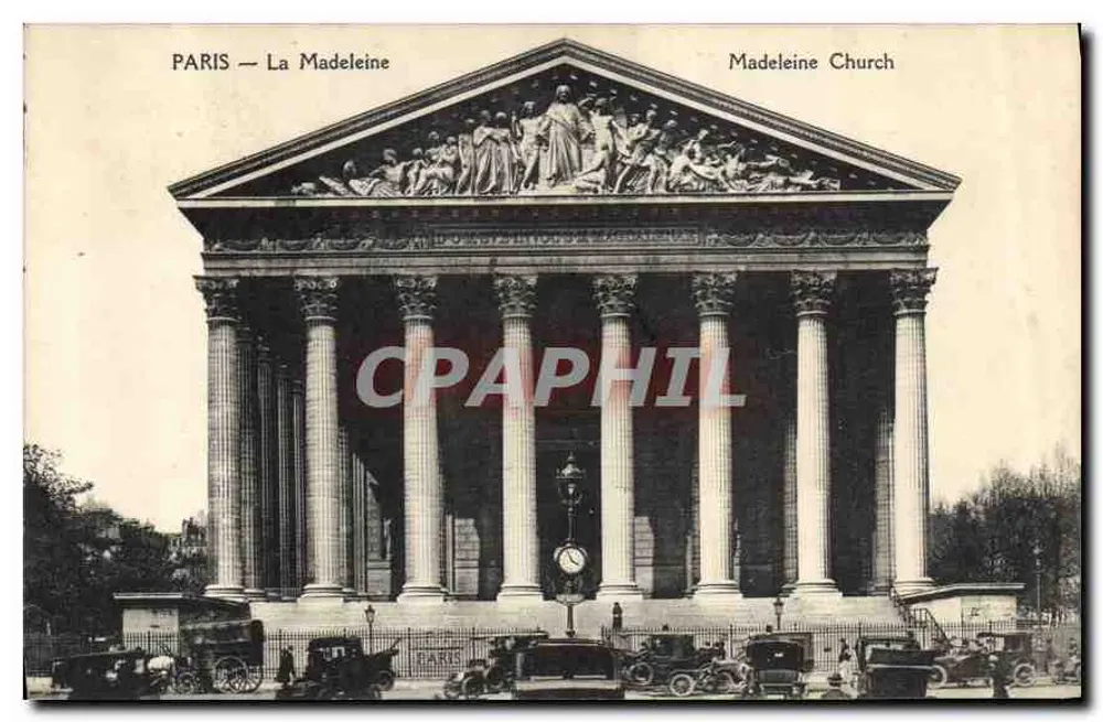 PARIS — A Madeleine — editor desconhecido - Frente