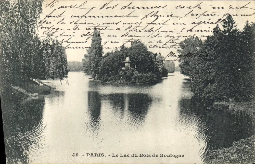 Der See im Bois de Boulogne — Paris — n°49 - Vorderseite