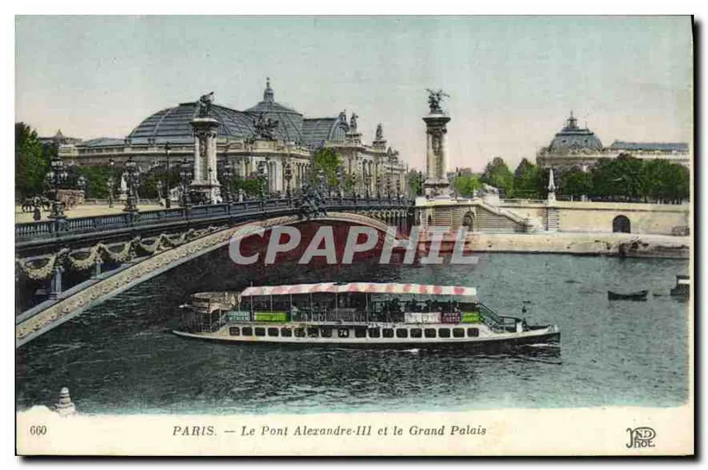 Paris — Der Pont Alexandre-III und das Grand Palais — JND. Fr. n° 660 - Vorderseite