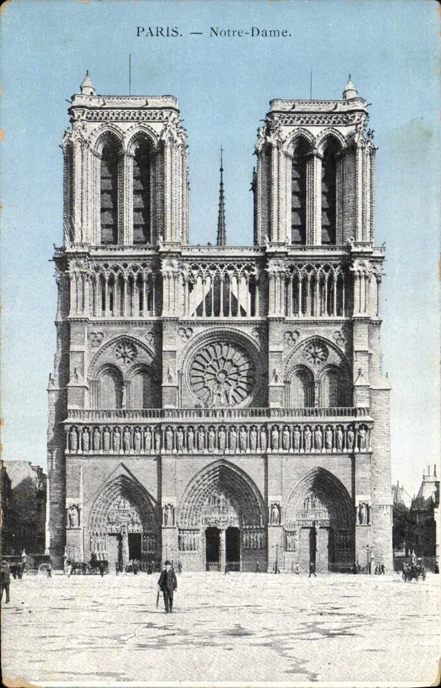 Paris — Notre-Dame — Editor desconhecido, número de série não visível - Frente